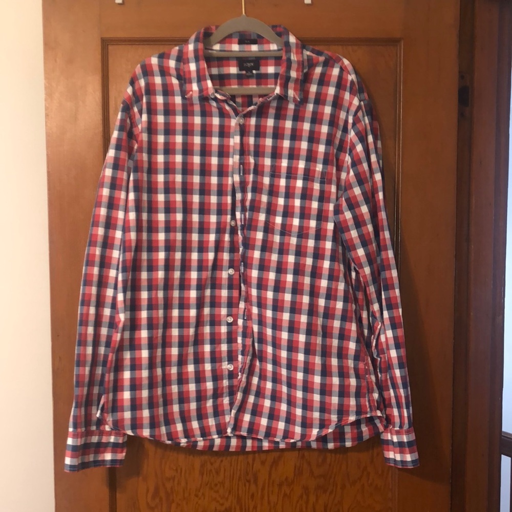 J Crew Casual Plaid Button Down